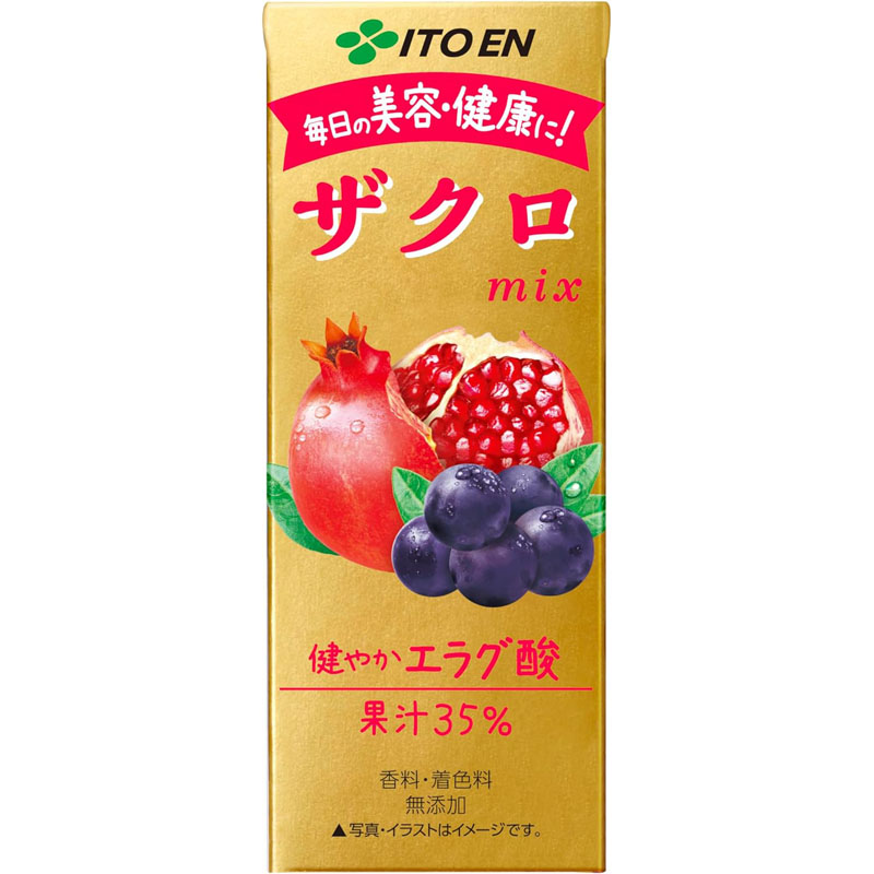 ザクロｍix 紙パック 200ml×24本　【送料無料】